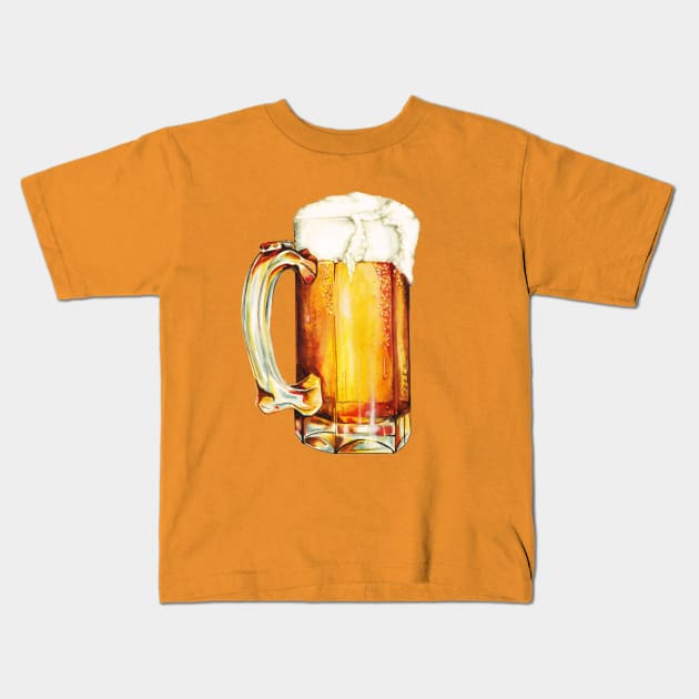 Beer Kids T-Shirt by KellyGilleran